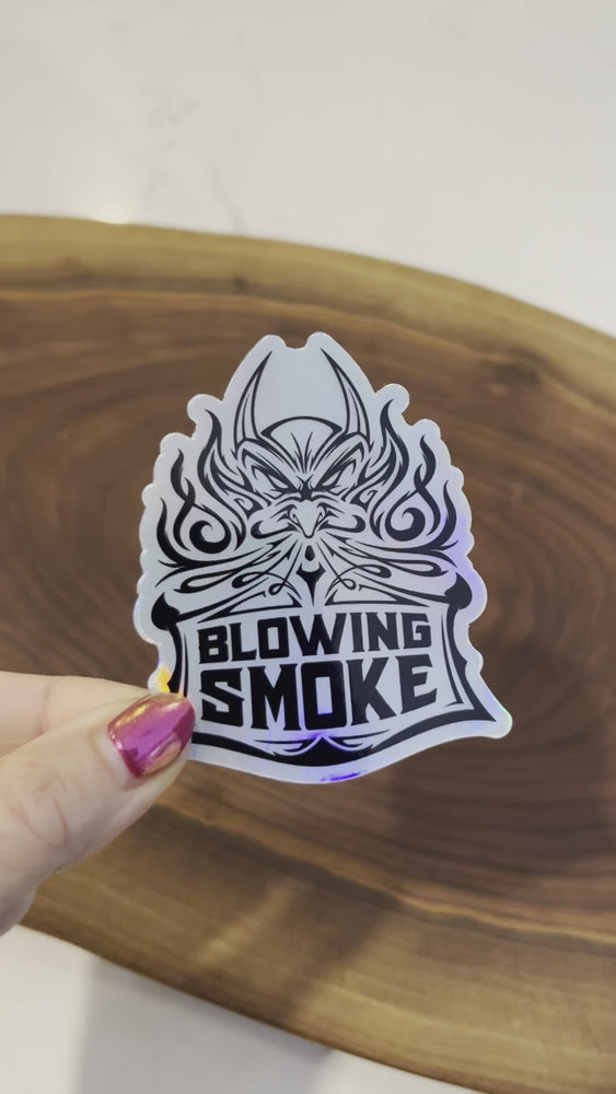 
                  
                    Load and play video in Gallery viewer, Blowing Smoke Holographic Sticker
                  
                